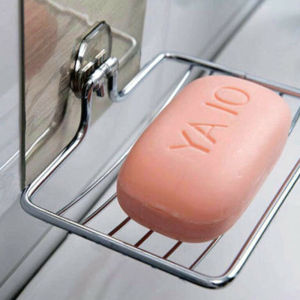 Self Adhesive Bar Soap Dish Stainless Steel Bathroom Soap Holder Wall Mounted