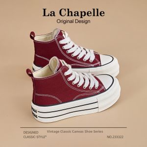 La Chapelle | Women Summer New Thick Soled Trendy White Board Shoes