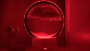 (Top Gift) LED 3D Table Lamps Sand Lamp Hourglass Art Night Light Room Decor Desk Lamp Nice Gift for Women Birthday
