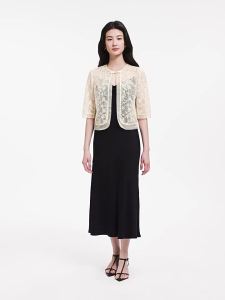 Koradior | Traditional Style Lace Short Jacket Lightweight