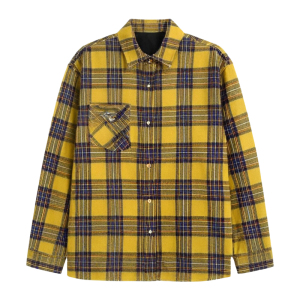 HetingHOME | Loose Fit Autumn Couples Long Sleeve Plaid Shirt Red