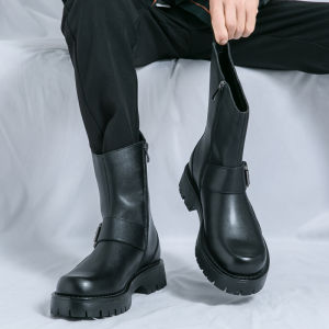 NUDANLAI | Winter British Style Casual High-top Zip-up Boots
