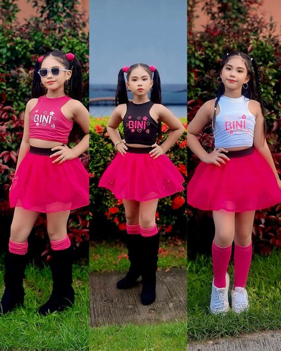 BINI TUTU SKIRT DANCE MUSE 1-8YRS OLD KIDS Muslin Baby