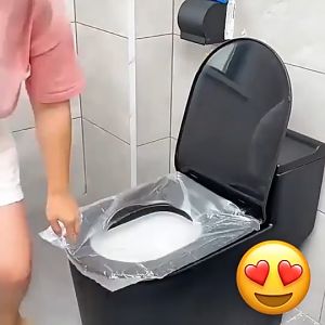 50ชิ้น ทิ้งเดินทางห้องน้ำที่นั่งครอบคลุมเบาะกันน้ำ