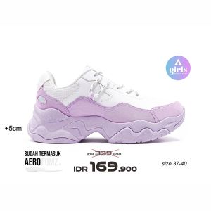 Aerostreet 37-40 Aurora Lilac Lilac Putih - Sepatu Sneakers Casual Sport Pria Wanita Aero Street