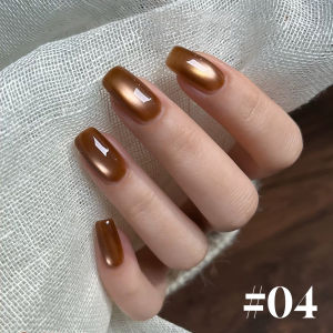 10ML 1pcs 2025 New Black Nails Silk Champagne Magnet Amber Magnet Cat Eye Gel Nail Polish Brown Pink Nail Glue White Nails