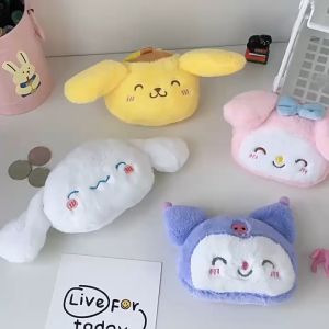 Dompet Koin Gantungan Kunci Bulu Boneka Sanrio Melody Cinnamoroll Kuromi Pouch MCEB4237