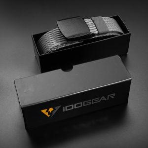 IDOGEAR Tactical Hiking Belt w/ Gift Box Lightweight Breathable No Metal for Travel Gym Urban Commute Gift for Men 3436