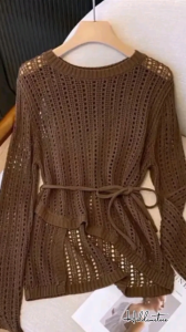 Yuruma Jaring Tali Rajut Wanita - style Korean Atasan Wanita