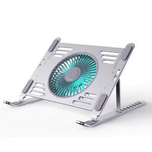 Laptop Stand With Cooling Fan Aluminum Alloy Bracket for MacBook Pro 14 2024 Microsoft Laptop 1/2/3/4/5 12.4 13.5 15 Inch Stand