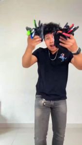 Sarung Tangan Racing Motor Full Jari Pria Model Race Anti Panas Anti Slip Motocross Biker