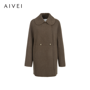 AIVEI | Academic Style Alpaca Wool Blend Coat