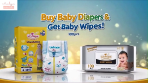 (FOC 100pc Baby Wipes) Unihope Nappy Pants Baby Diaper Pant - Fast Dry & Skin-Friendly (S-XL) (50pc/pack)