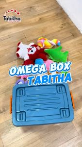 Tabitha Container Box Plastik Mini Kotak Penyimpanan 30 Liter Dengan Roda - Omega Box