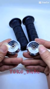 Handgrip Kaze Set Jalu stang spiral Chrome Handgrip Kazze + Jalu Chrome Model spiral Handgrip Kazze Original Universal Motor Handgrip Motor Vario Handgrip Motor Beat Handgrip Motor Mio Handgrip Scoopy Handgrip Hangrip Rcb Hand Grip Vario Honda Beat Mio S