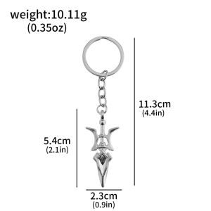 Anime Death Note Keychain Misa Amanes Halberd Earrings Necklace Bag Charm Fan Cosplay Props Gift Pendant