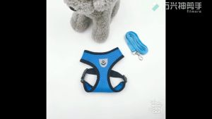 Dog Harness Pet Strap Leather Fashion Cat Strap Mesh Vest
