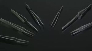JETTING | 6Pcs Precision Craft Tweezers Set Bent & Straight Stainless Steel Tweezers