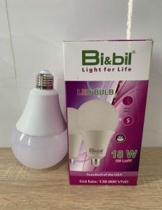 Bóng đèn tròn led bulb Bi&bil E27 18W (công nghệ Nhật Bản Ánh sáng trắng vàng nắng)