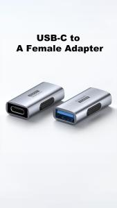 Hagibis USB C ตัวเมียเพื่อ USB USB อะแดปเตอร์ตัวเมีย3.2ตัวแปลง OTG 60W คอนเนคเตอร์ต่อขยายชาร์จสำหรับแล็ปท็อป iPhone Macbook Pro