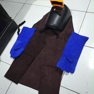 Paket komplit Apron Las Set & kacamata las
