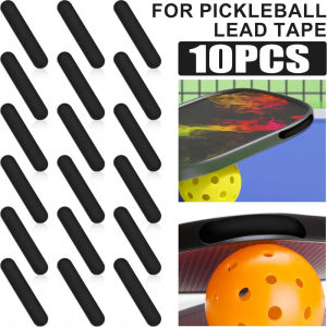 10pcs Pickleball Lead Tape Weighted Flexible Tape Strips Reusable Sticky Edge Protective Tape Strips Pickleball Accessories