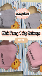 Khẩu trang sợi tre/vải 4 lớp kháng khuẩn & chống bụi & an toàn cho bé Dokma DS512/Mompa MP051