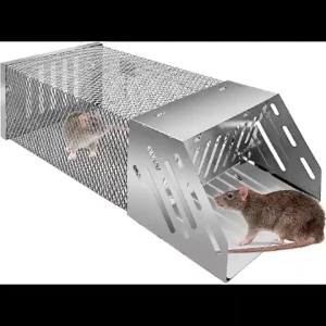 Humane Rat Trap Automatic Cycle Mouse Trap No Kill Live Mouse Catch Mice Trap Cage for Indoor and Outdoor Small Animal