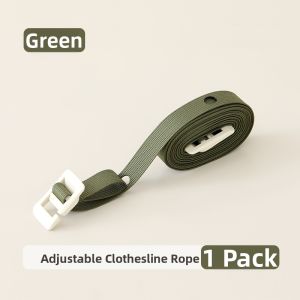 Portable Travel Hotel Suitable Windproof Clothesline