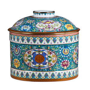 Porcelain Enamel Tea Storage Jar