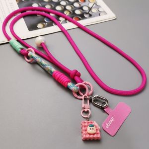 High-End Anti-Lost Phone Strap Adjustable Crossbody Dual-Color Knitted Phone Case Cover for Men And Women New 2025