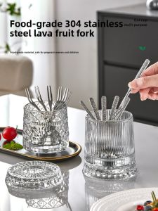 YAGANG | Stylish Durable 304 Stainless Steel Fruit & Dessert Fork for Kids