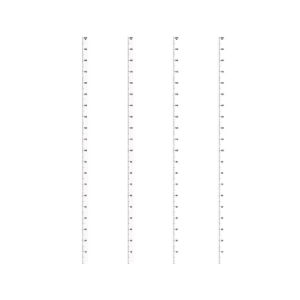 SAIWAKAI | Removable No-Damage Precise Height Chart Sticker