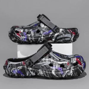 Plus Size Summer Men Sandals Clogs Outdoor Garden Clogs Hole Shoes Male Casual Shoes Water Shoes Comfort Home Soft Slippers
