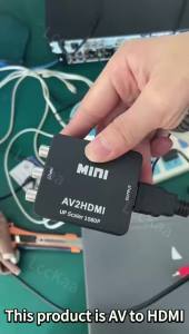 RCA To HDMI Converter with USB Cable 1080P AV To HDMI Adapter AV2HDMI AV/CVSB To HDMI-compatible AV To HDMI Switch HD-MI Adapter