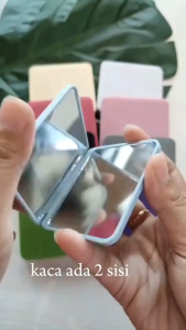 cermin make up lipat kecil aesthetic premium kaca rias portable 2 sisi cemin