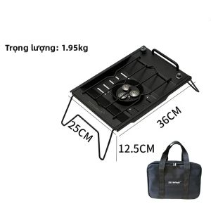 Bếp Gas Di Động 3 Lò Đốt 8000W Bằng Thép Không Gỉ Chống Gió Dùng Cho Cắm Trại Sử Dụng Gas Butan/propan Có Thiết Bị Đánh Lửa