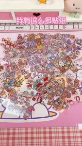 Stiker Aesthetic DIY Buku Diary / Stiker Tumblr / Sticker Deco / Stiker Hp Laptop 1 box isi 100 lembar