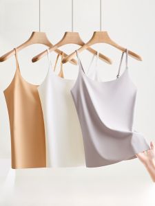 MiiOW | เสื้อกั๊กกีฬาผ้าไหมน้ำแข็งบางๆ สำหรับผู้หญิง สายเดี่ยว แขนกุด ทรงเข้ารูป ใส่ได้ตลอดทั้งปี ทรงเข้ารูป ทรงเข้ารูป