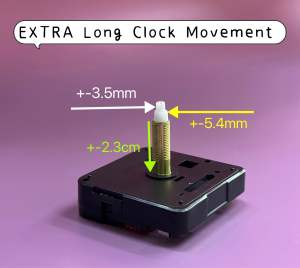 EXTRA long clock movement / Clock movement replacement / DIY clock / Mesin Jam Panjang