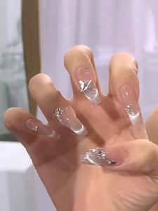 MONLEYTA | New 2025 Cats Eye Nail Tips Wearable False Nails Autumn Winter Design Finished Product Long And Short Options Manicure Stickers