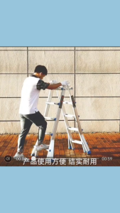 4 Step Giant Ladder Extendable and Foldable Multi-functional