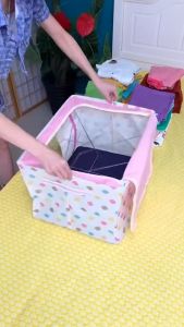 Kotak Penyimpanan 66 Liter Double Zipper & Frame Baja: Solusi Penyimpanan Unik untuk Rumah Anda