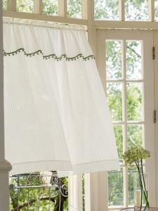 Meirenpeizi | Translucent Half Curtain Short Curtain Lace Curtain