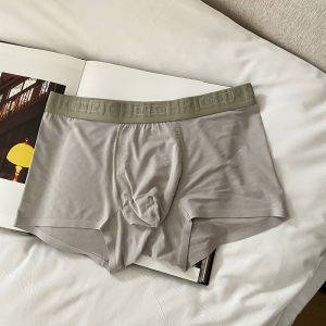 Mens Summer Underwear Briefs Breathable Thin Modal Boys Short Pants Pure Cotton Antibacterial Crotch mid Waist Briefs