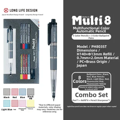 pentel | Multifunctional 8-color Pencil