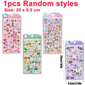 3D Animal Stickers Japanese style Crystal Decals for Kids Crafts Phone Decor stereo cute Scrapbook Journal Sticker Supplies 1pcs