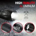 High Power LED Flashlight 5 Modes Zoomable Aluminum Camping Torch Waterproof Uses 3 AAA Batteries for Outdoor Activities ﻿. 