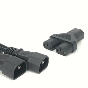 Bộ Chuyển Đổi Nguồn Bolantedz IEC 320 C14 Sang Bộ Chia Y Dual C13 Đầu Ra 2xC13 Cái Có Tiếp Địa Tiêu Chuẩn Dùng Cho Hộ Gia Đình