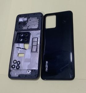 Vỏ thay thế điện thoại Realme 8i full bộ có luôn khay sim với kính camera sau